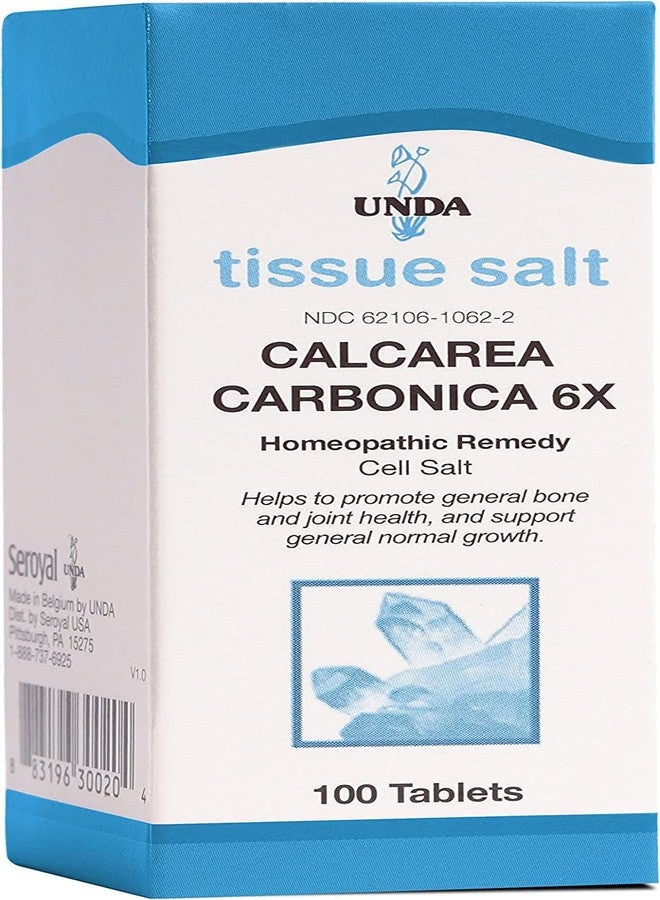 UNDA Calcarea Carbonica 6X | Homeopathic Remedy Supports Bone and Joint Health and Normal Growth | 100 Tablets - Image 1